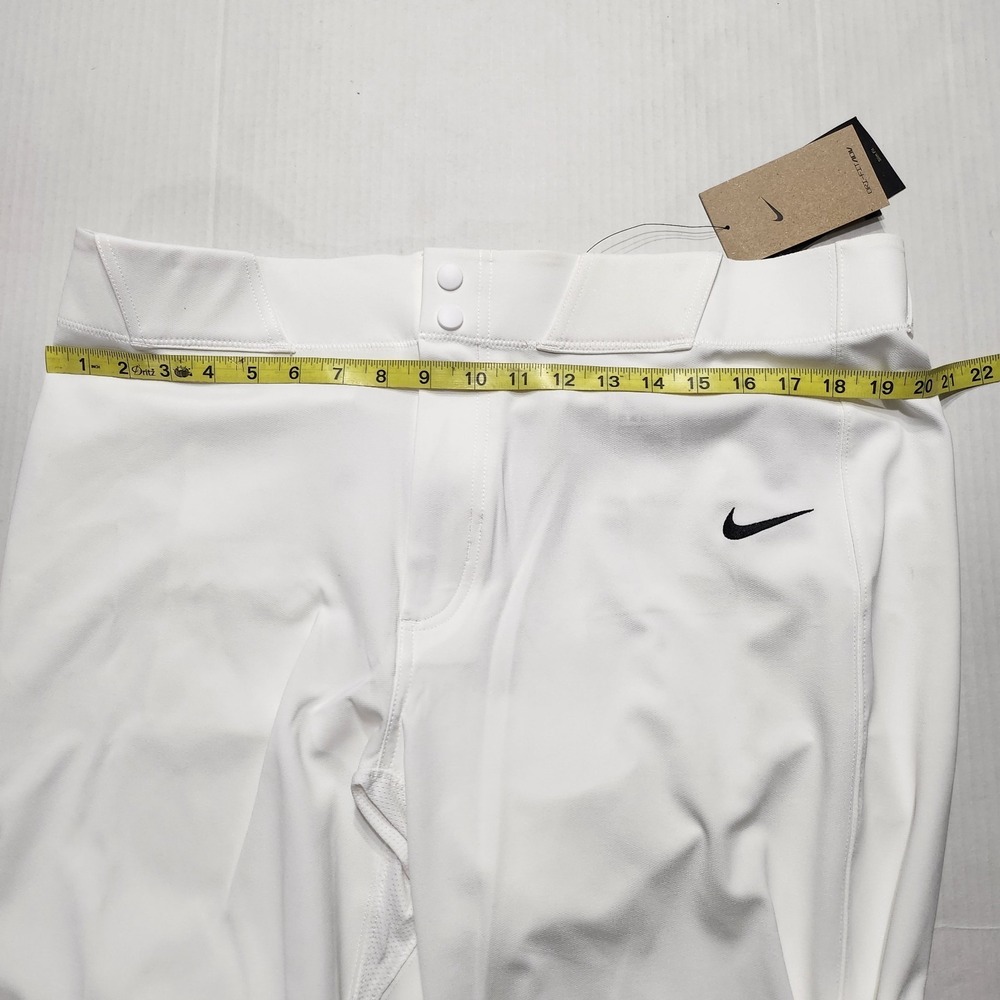 Mens Size XL Baseball Pants Vapor Premier Dri Fit ADV Swoosh White FZ1377-100 - Picture 3 of 5
